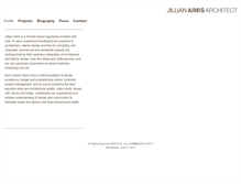 Tablet Screenshot of jillianaimis.com